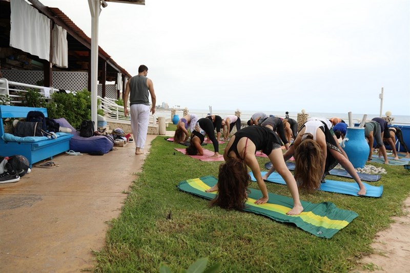 Hatha Yoga Session at Le Blanc Bleu